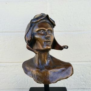 Amelia Earhart Bronze Sculpture